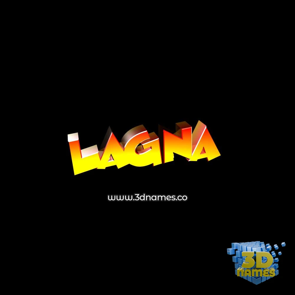 lagna in Black Background style - 3D name wallpaper