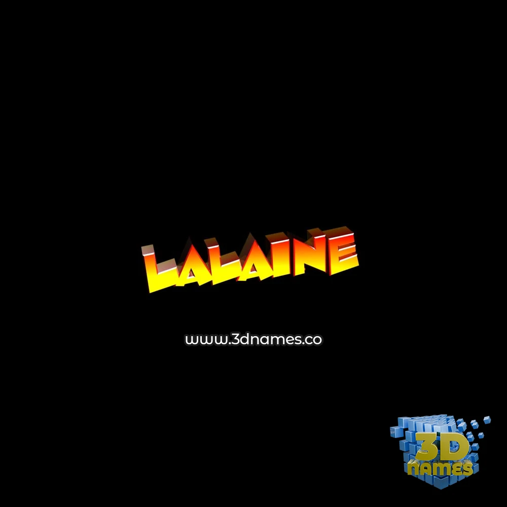 lalaine in Black Background style - 3D name wallpaper