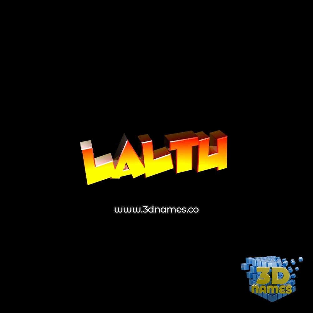 laltu in Black Background style - 3D name wallpaper