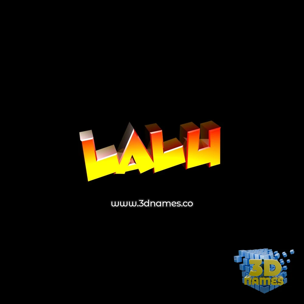 lalu in Black Background style - 3D name wallpaper