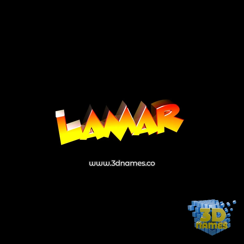 lamar in Black Background style - 3D name wallpaper