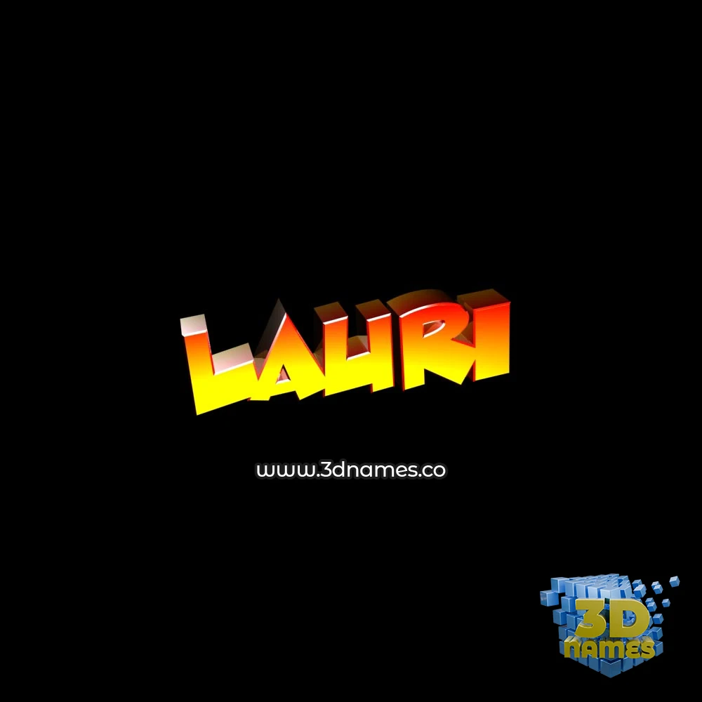 lauri in Black Background style - 3D name wallpaper