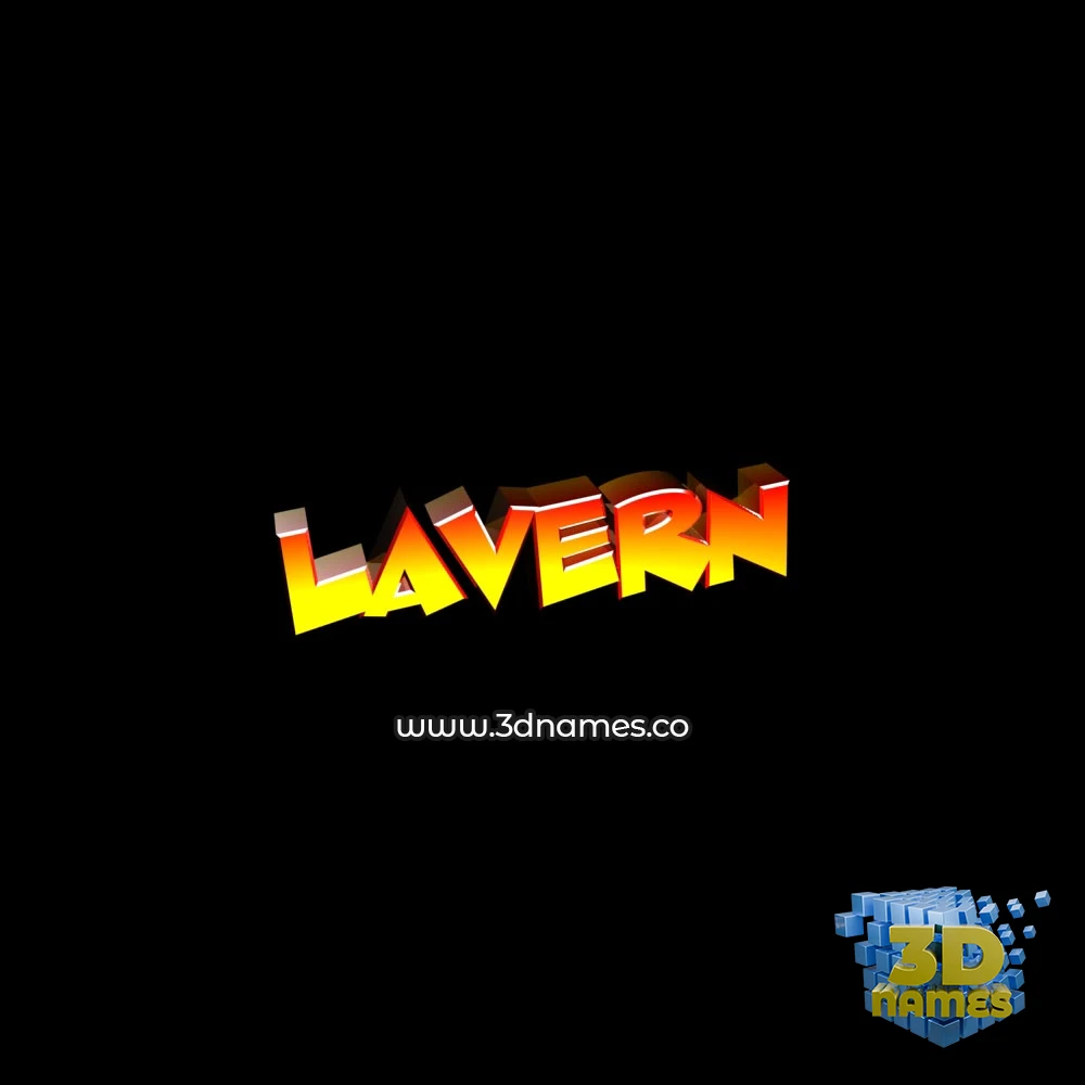 lavern in Black Background style - 3D name wallpaper