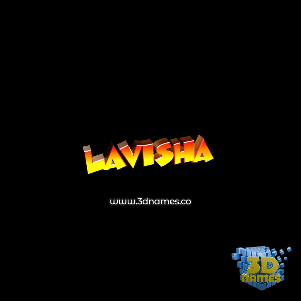lavisha in Black Background style - 3D name wallpaper