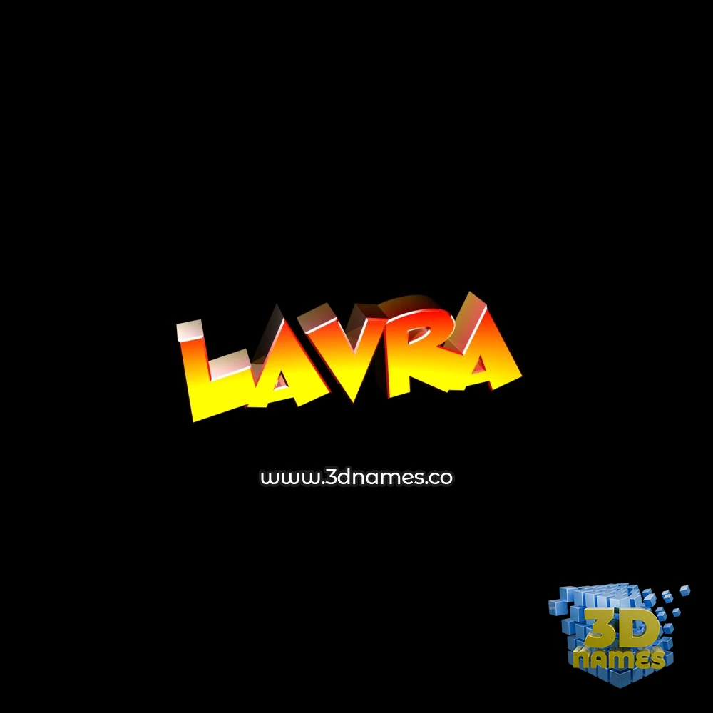 lavra in Black Background style - 3D name wallpaper