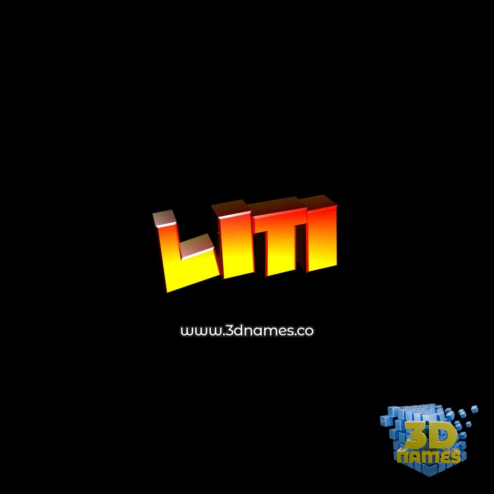 liti in Black Background style - 3D name wallpaper