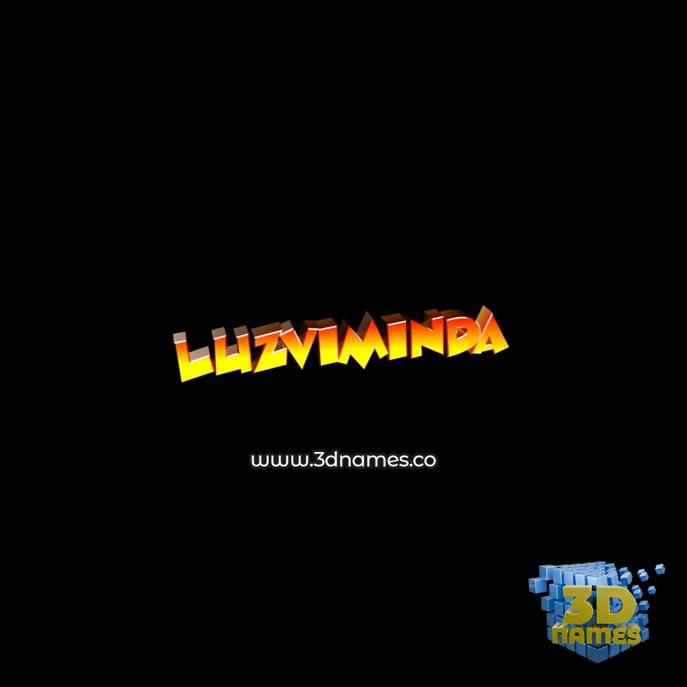 luzviminda in Black Background style - 3D name wallpaper