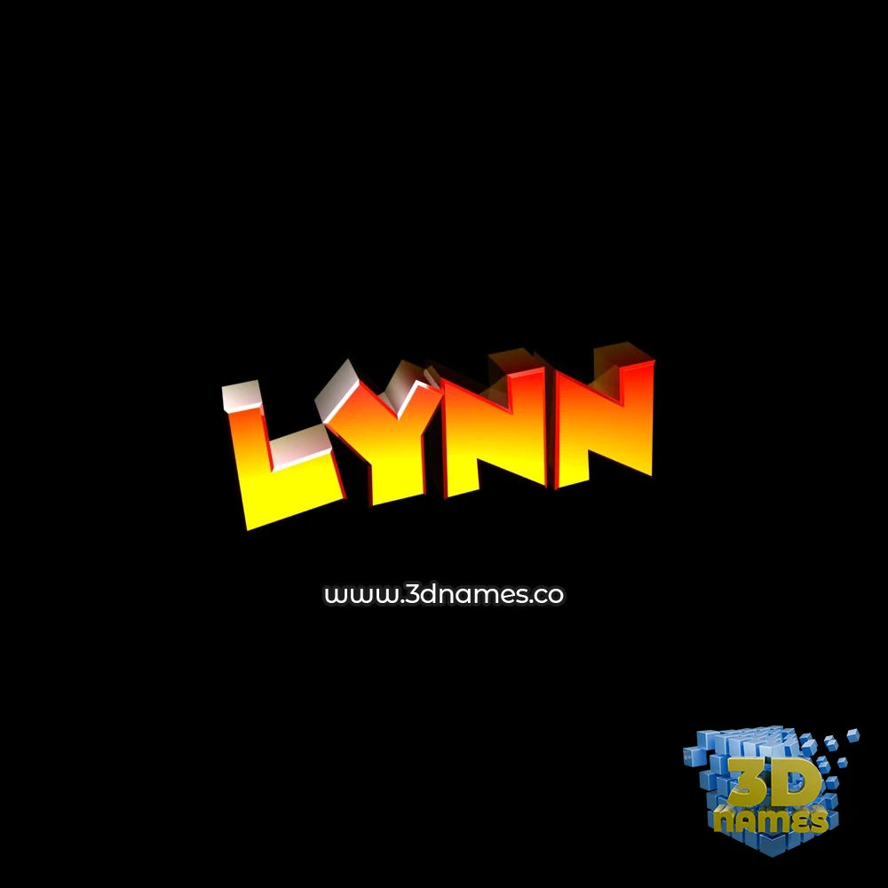 lynn in Black Background style - 3D name wallpaper