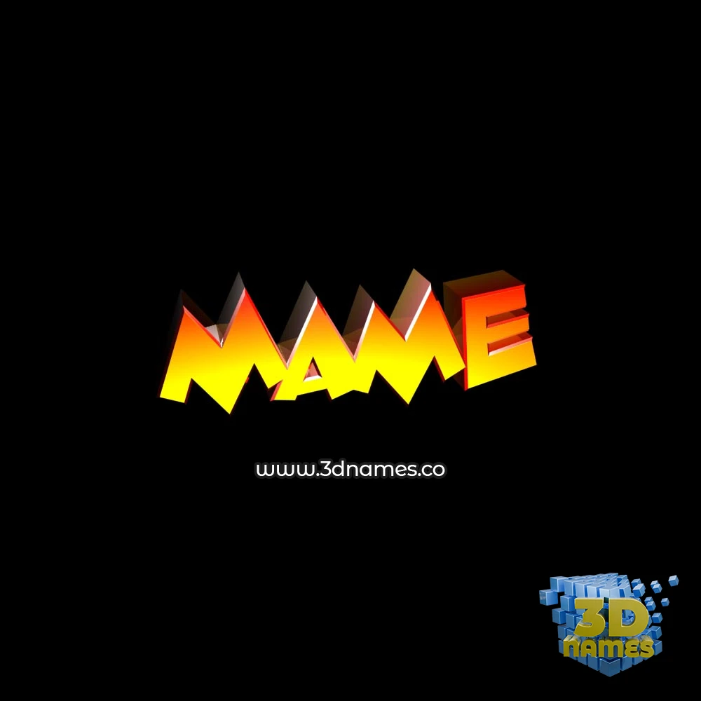 mame in Black Background style - 3D name wallpaper