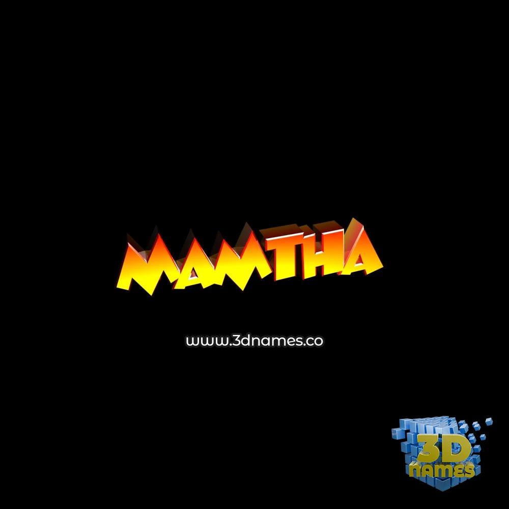 mamtha in Black Background style - 3D name wallpaper