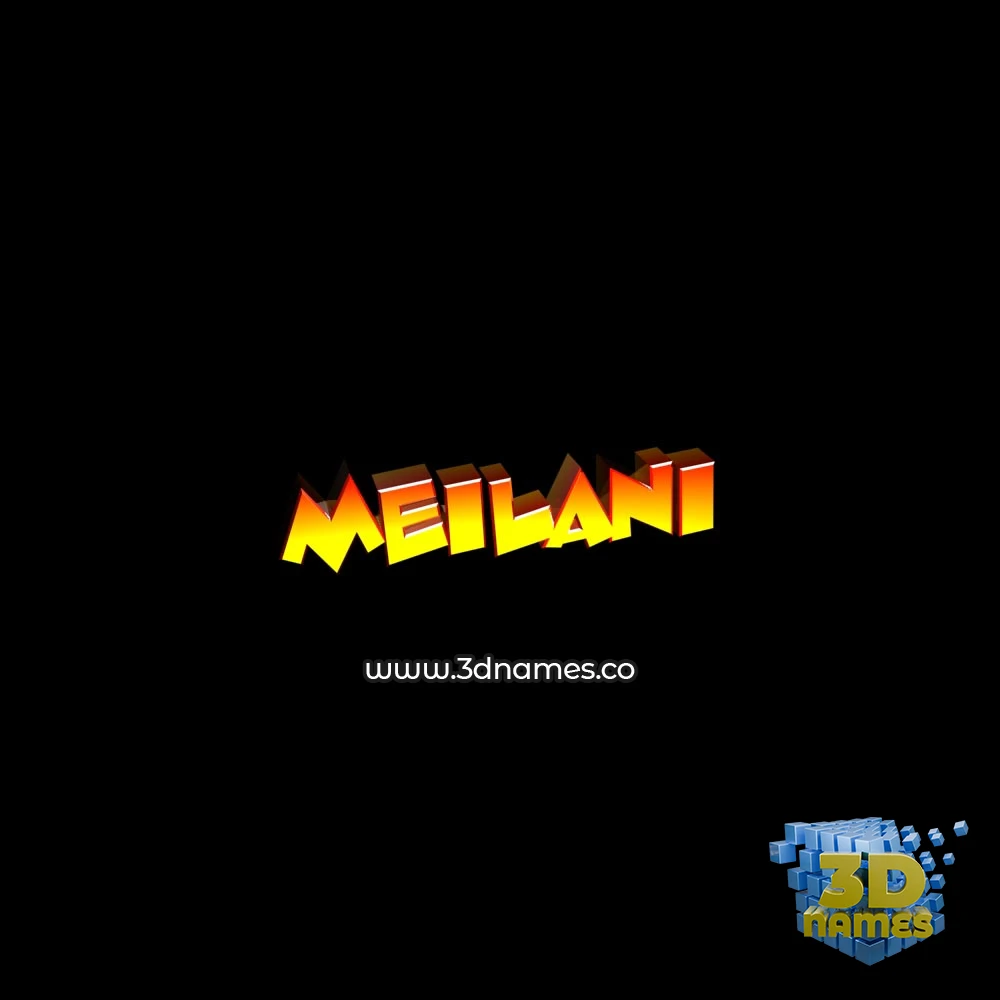meilani in Black Background style - 3D name wallpaper