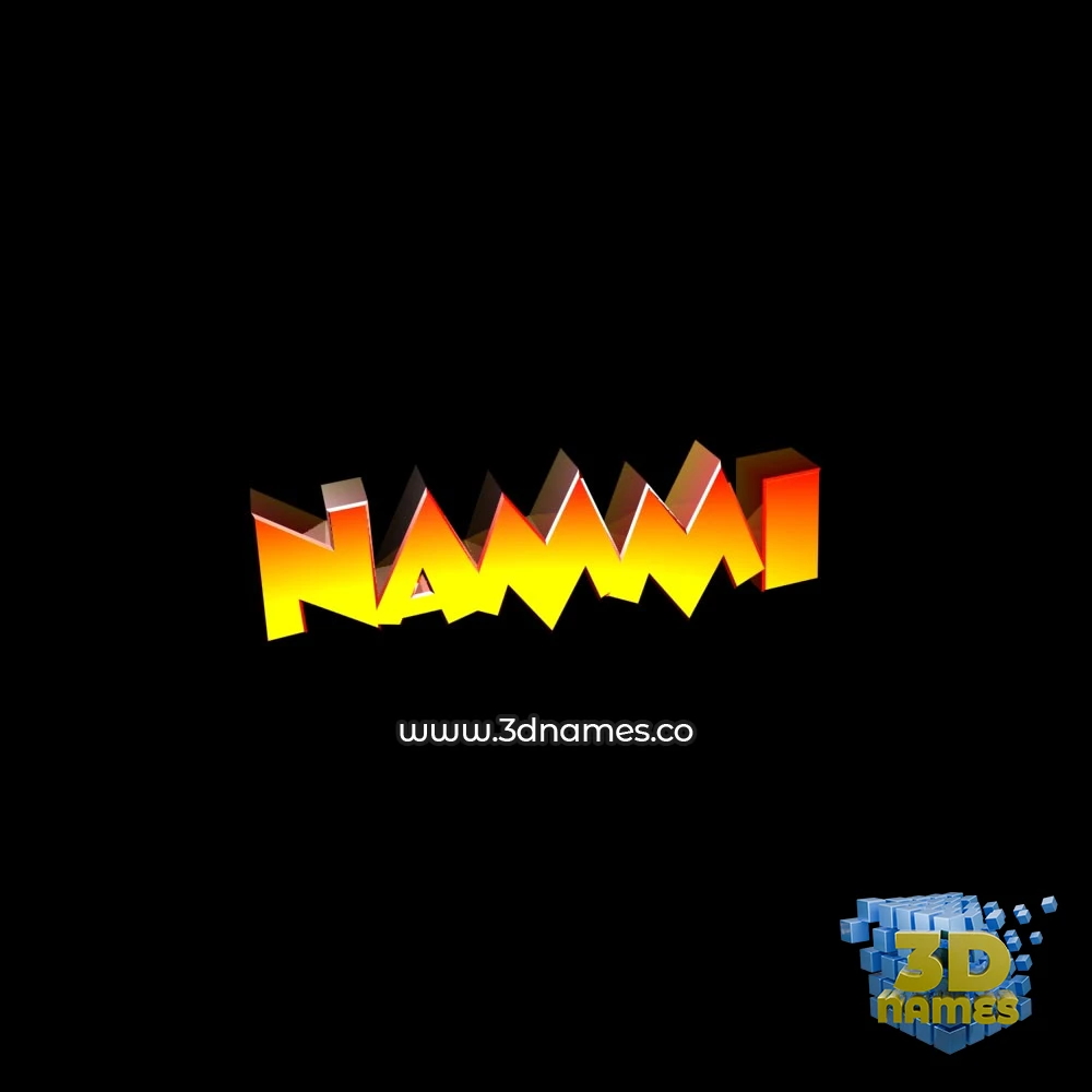 nammi in Black Background style - 3D name wallpaper