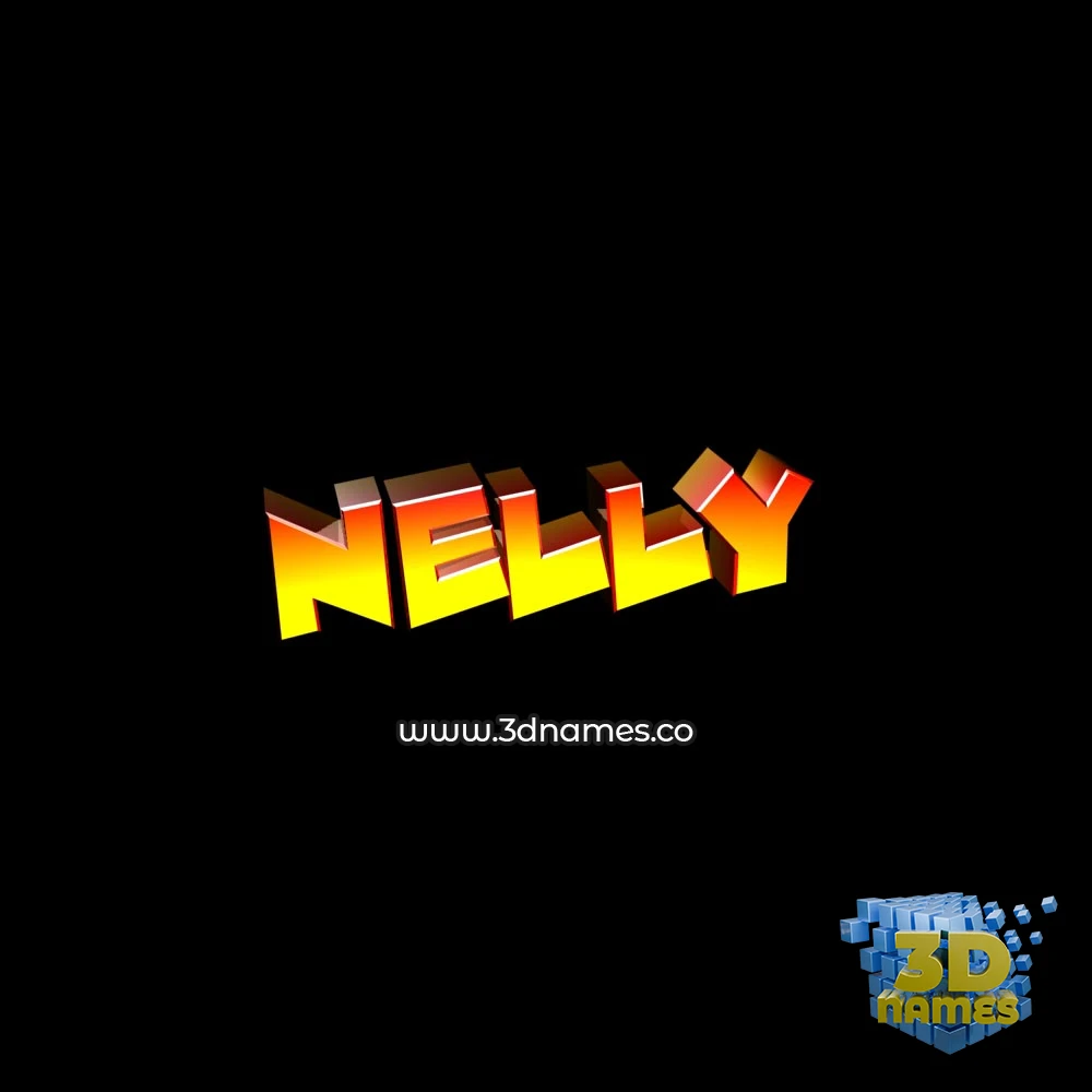 nelly in Black Background style - 3D name wallpaper