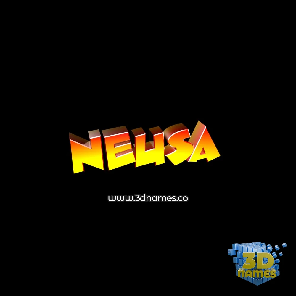 neusa in Black Background style - 3D name wallpaper