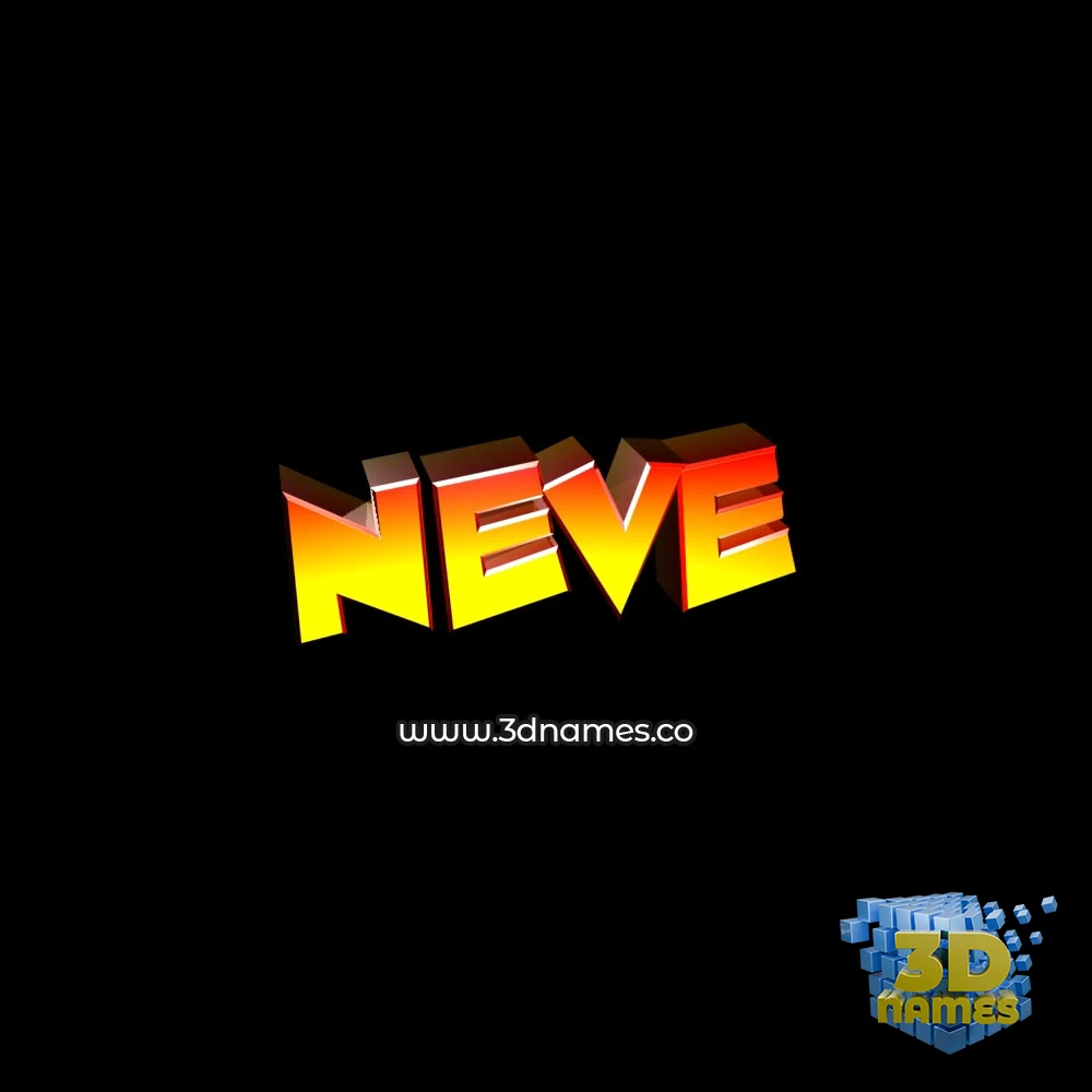 neve in Black Background style - 3D name wallpaper