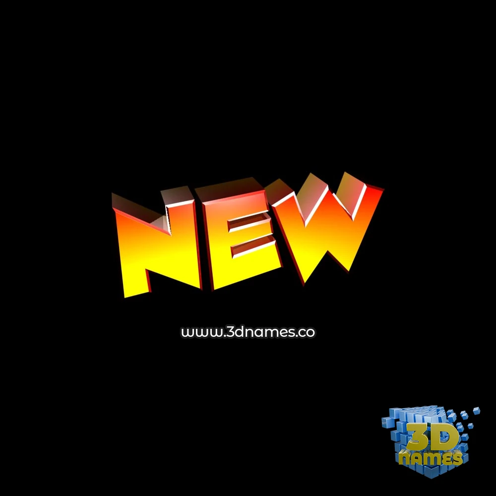 new in Black Background style - 3D name wallpaper
