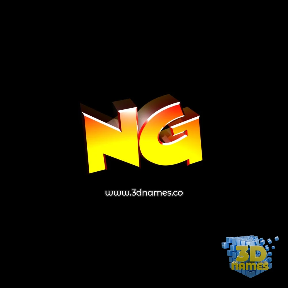 ng in Black Background style - 3D name wallpaper