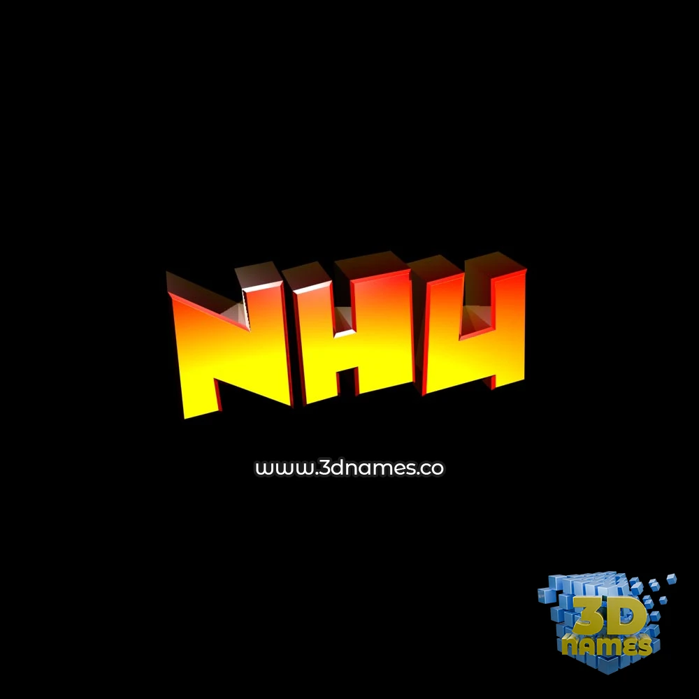nhu in Black Background style - 3D name wallpaper