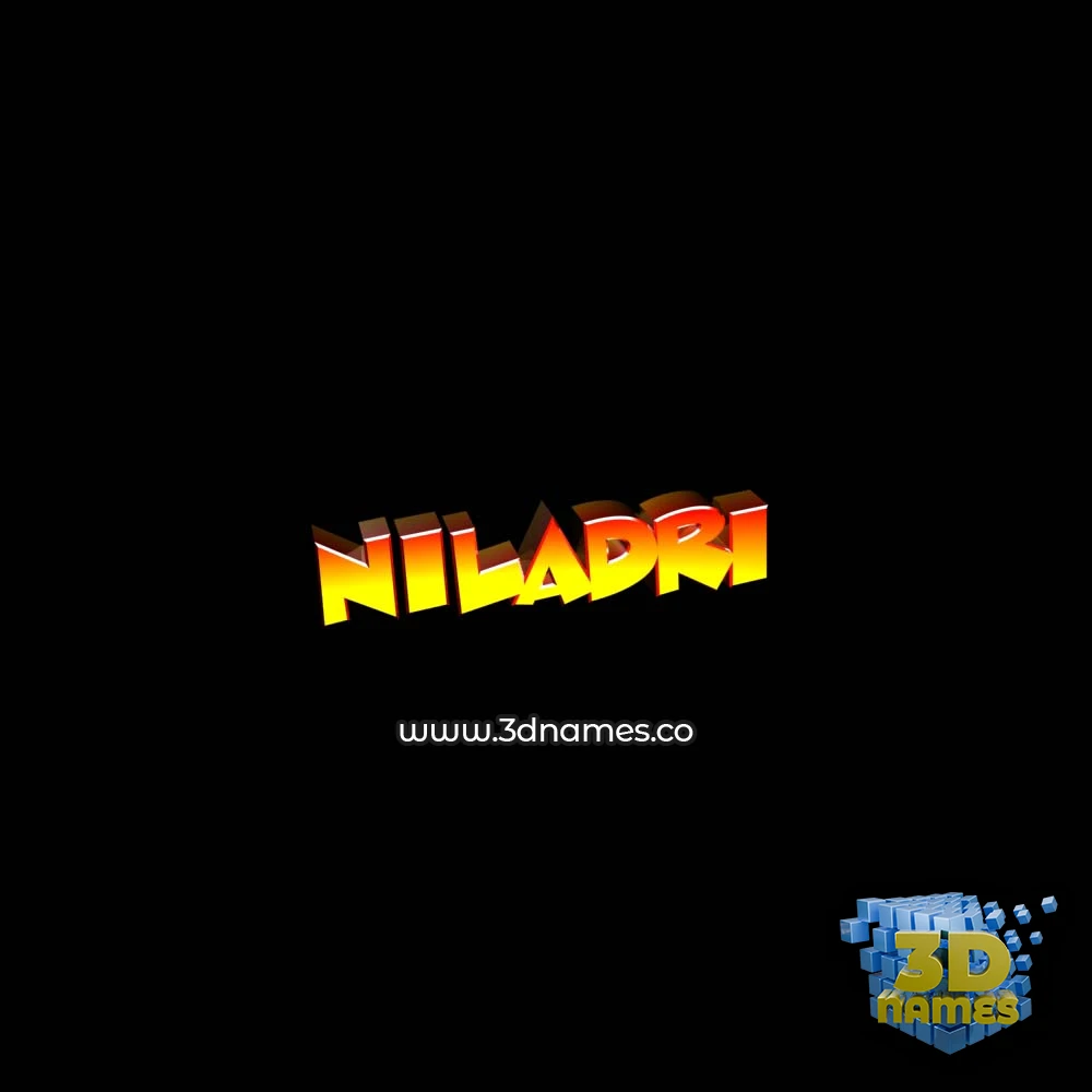 niladri in Black Background style - 3D name wallpaper