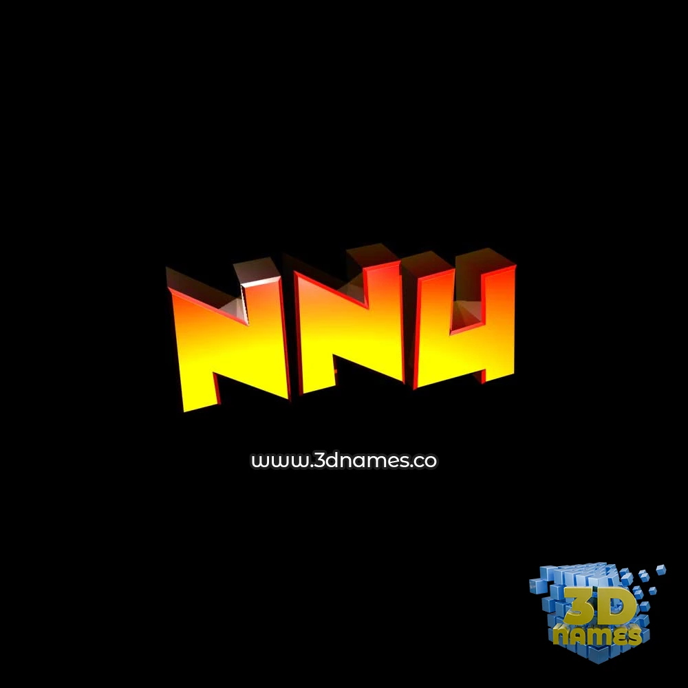 nnu in Black Background style - 3D name wallpaper