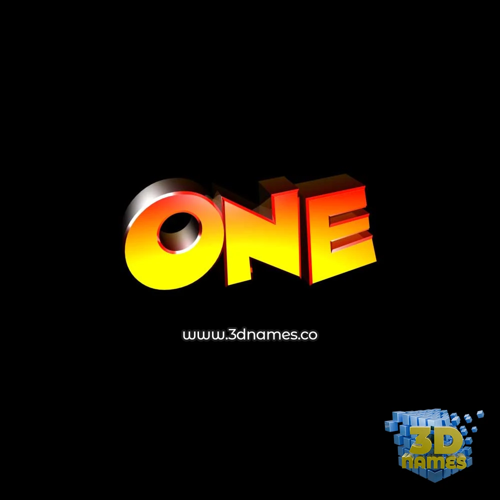 one in Black Background style - 3D name wallpaper