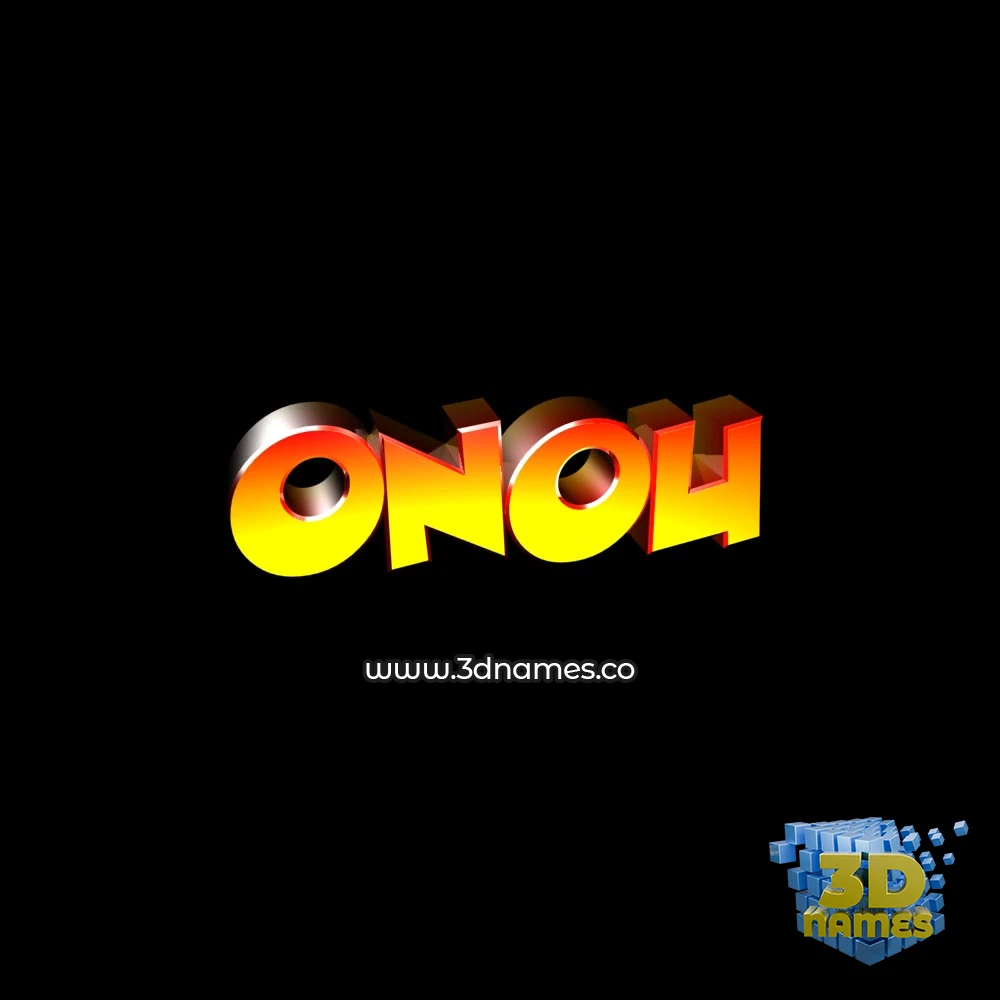 onou in Black Background style - 3D name wallpaper