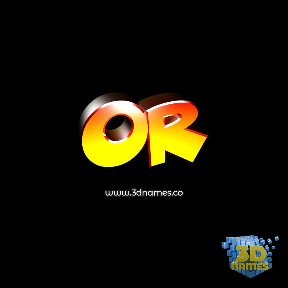 or in Black Background style - 3D name wallpaper