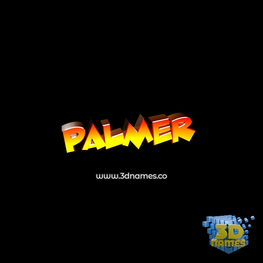 palmer in Black Background style - 3D name wallpaper