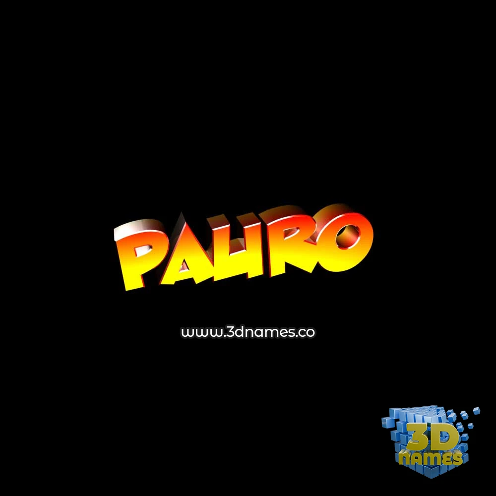 pauro in Black Background style - 3D name wallpaper