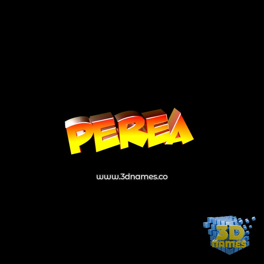 perea in Black Background style - 3D name wallpaper