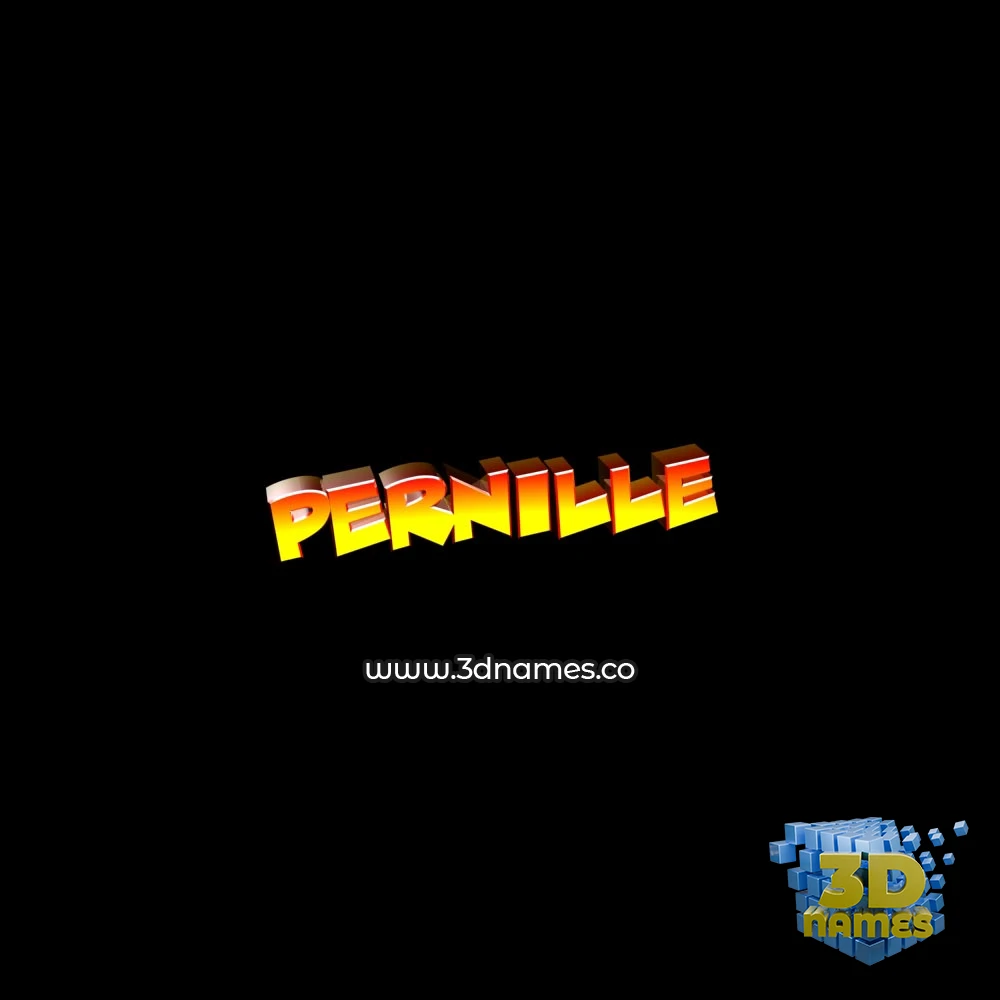 pernille in Black Background style - 3D name wallpaper