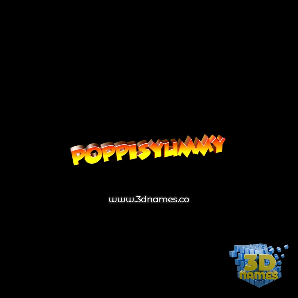 poppisyummy in Black Background style - 3D name wallpaper