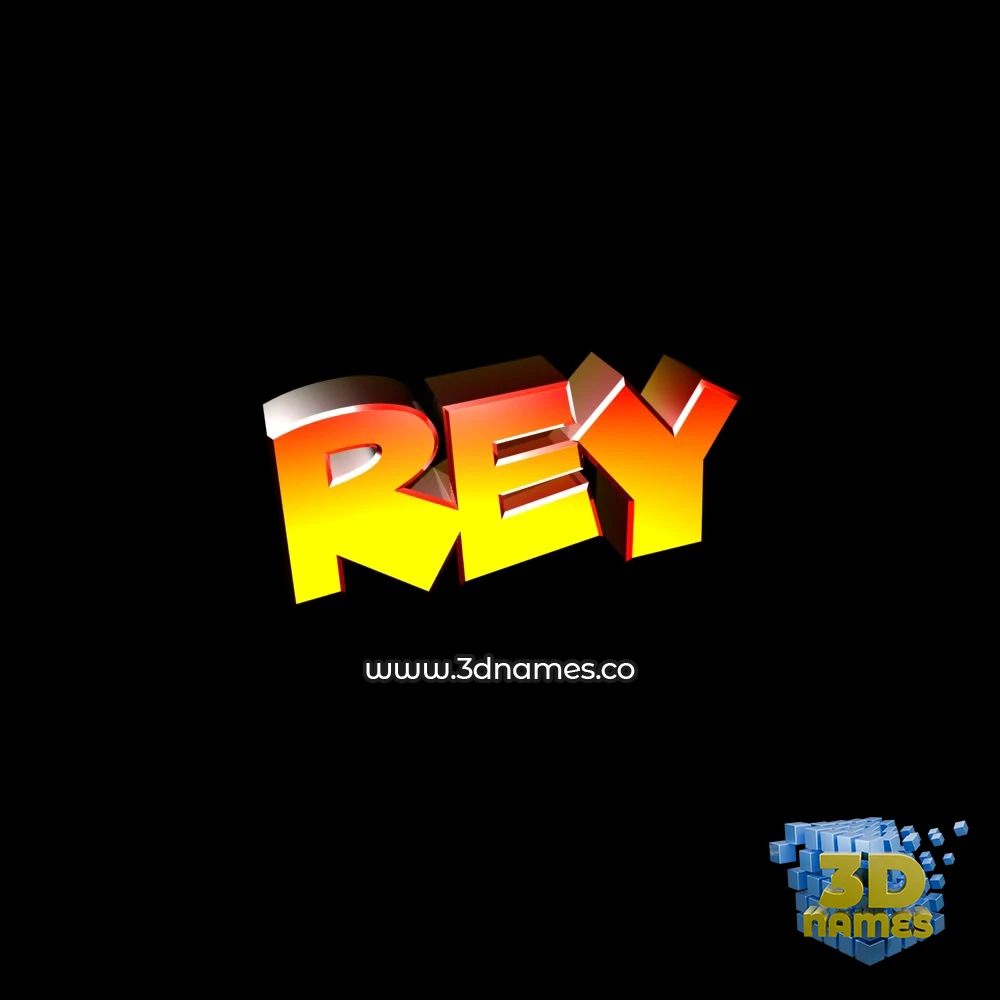 rey in Black Background style - 3D name wallpaper