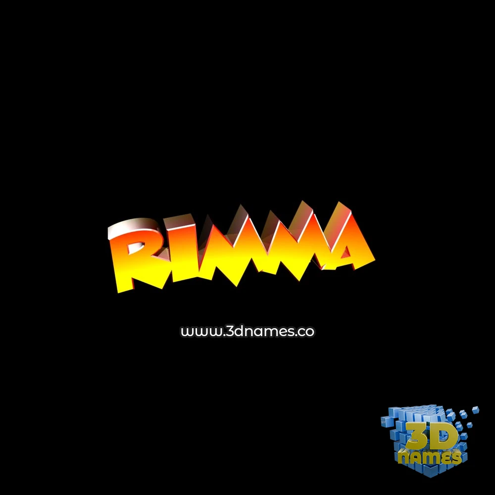 rimma in Black Background style - 3D name wallpaper