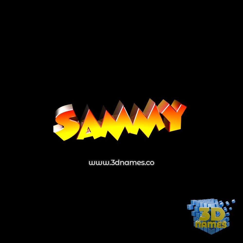 sammy in Black Background style - 3D name wallpaper