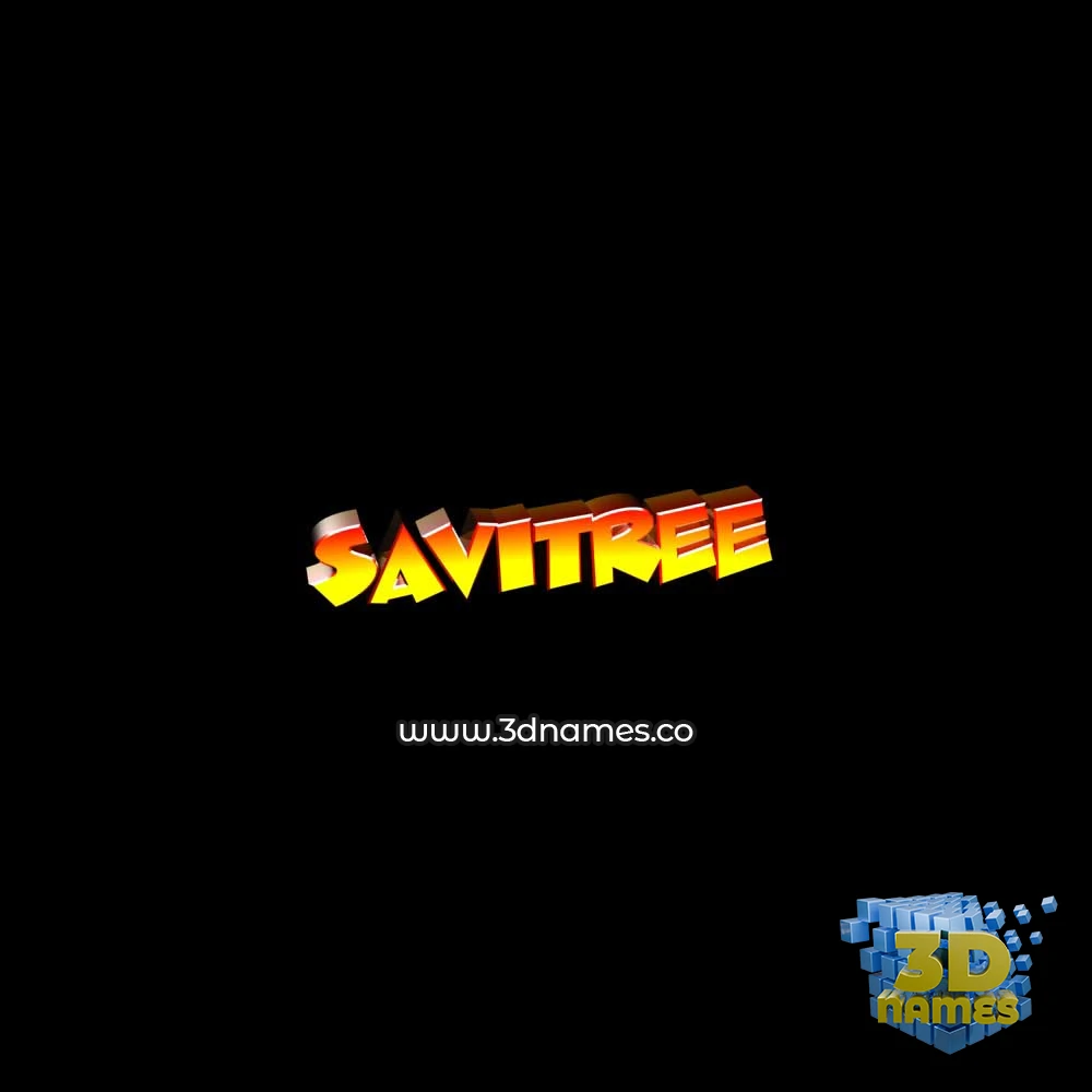 savitree in Black Background style - 3D name wallpaper