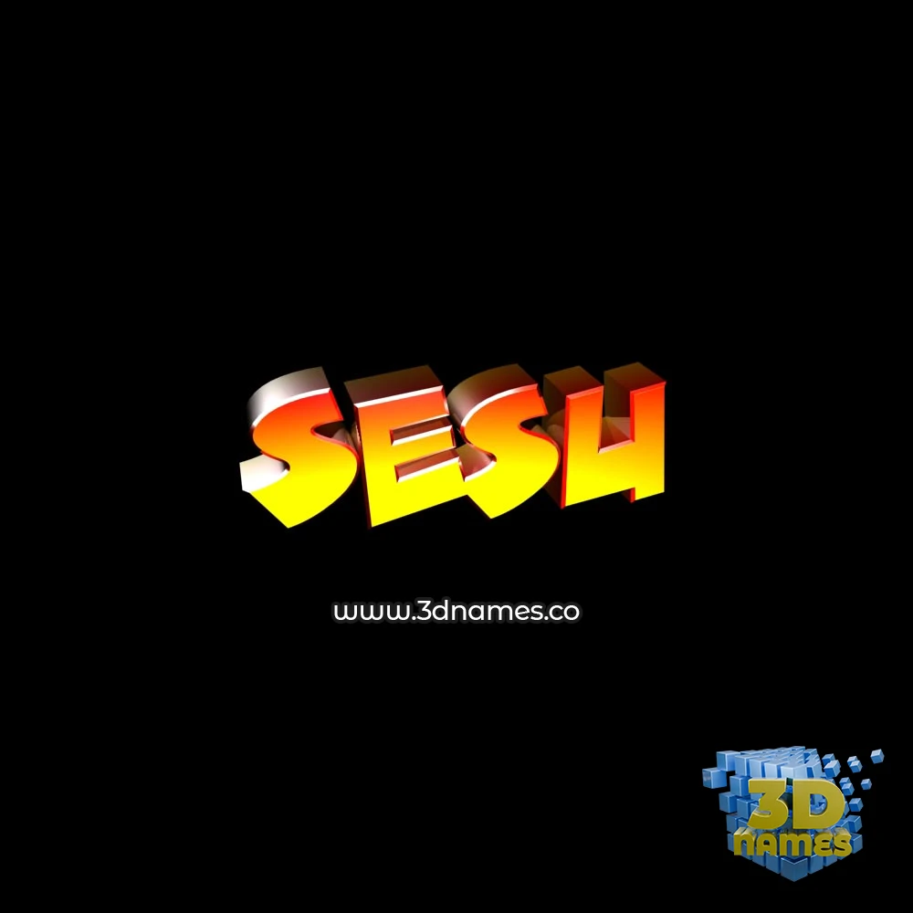 sesu in Black Background style - 3D name wallpaper