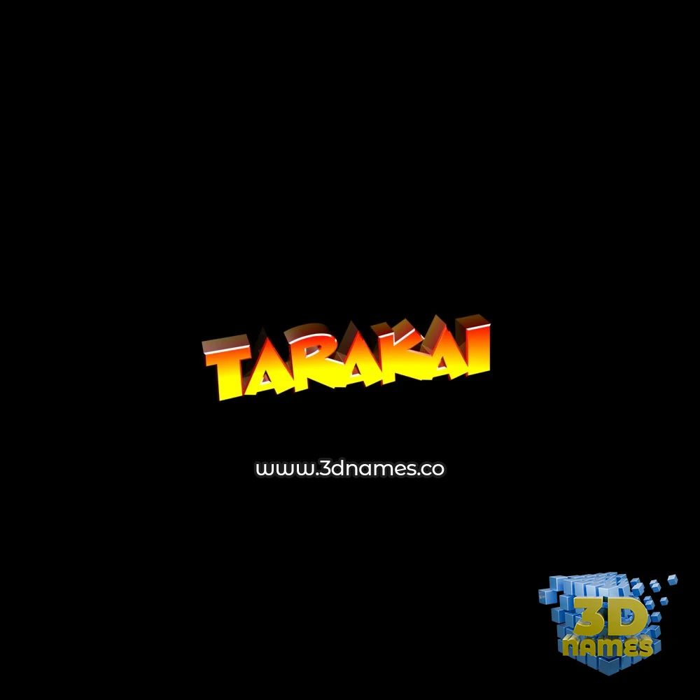 tarakai in Black Background style - 3D name wallpaper