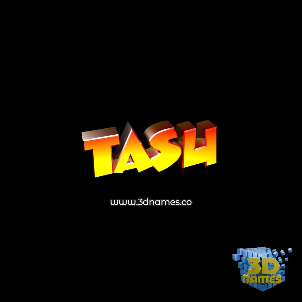 tasu in Black Background style - 3D name wallpaper