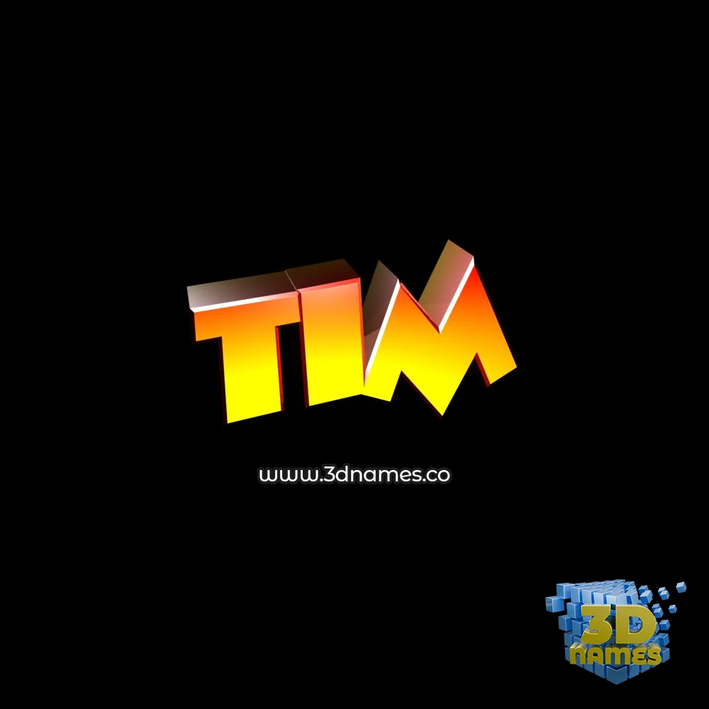 tim in Black Background style - 3D name wallpaper