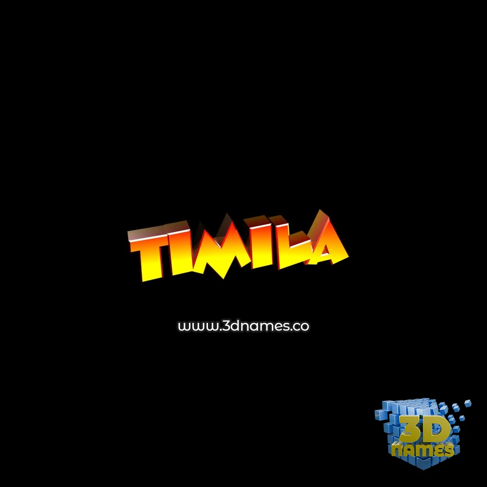 timila in Black Background style - 3D name wallpaper