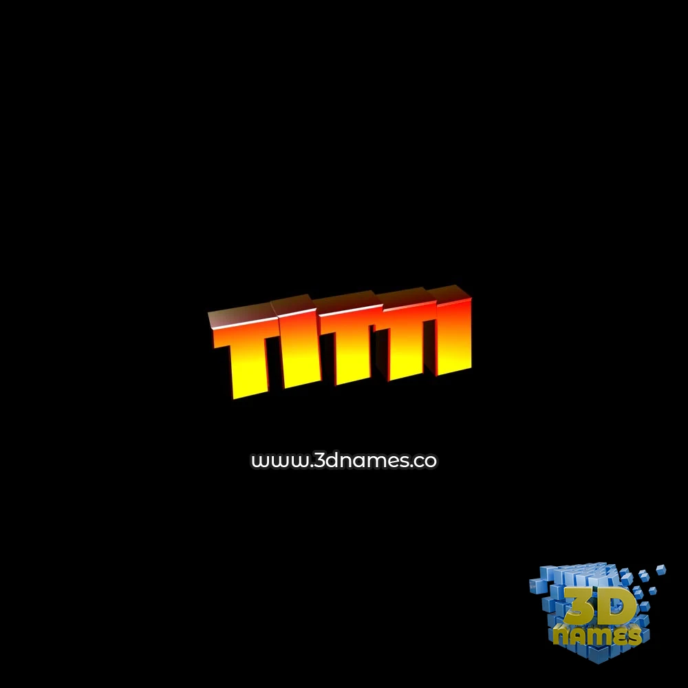 titti in Black Background style - 3D name wallpaper