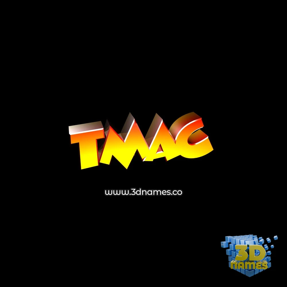 tmac in Black Background style - 3D name wallpaper