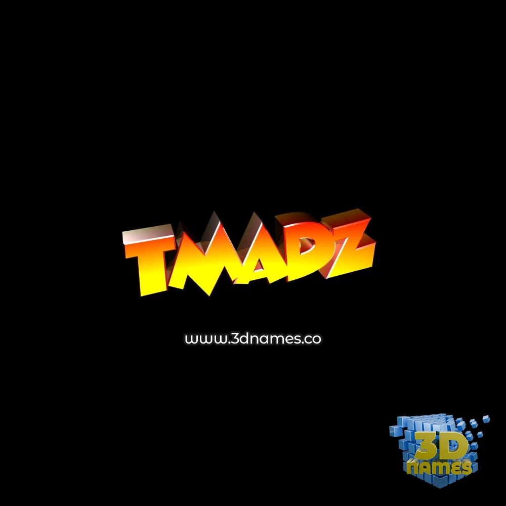 tmadz in Black Background style - 3D name wallpaper