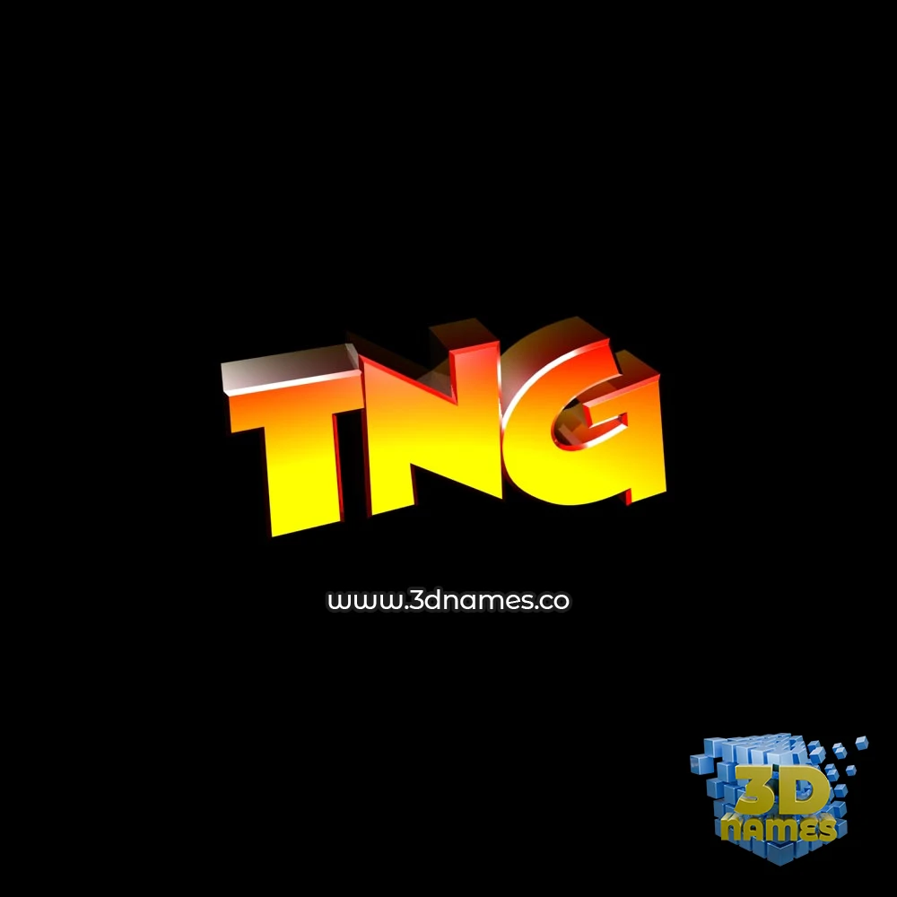 tng in Black Background style - 3D name wallpaper