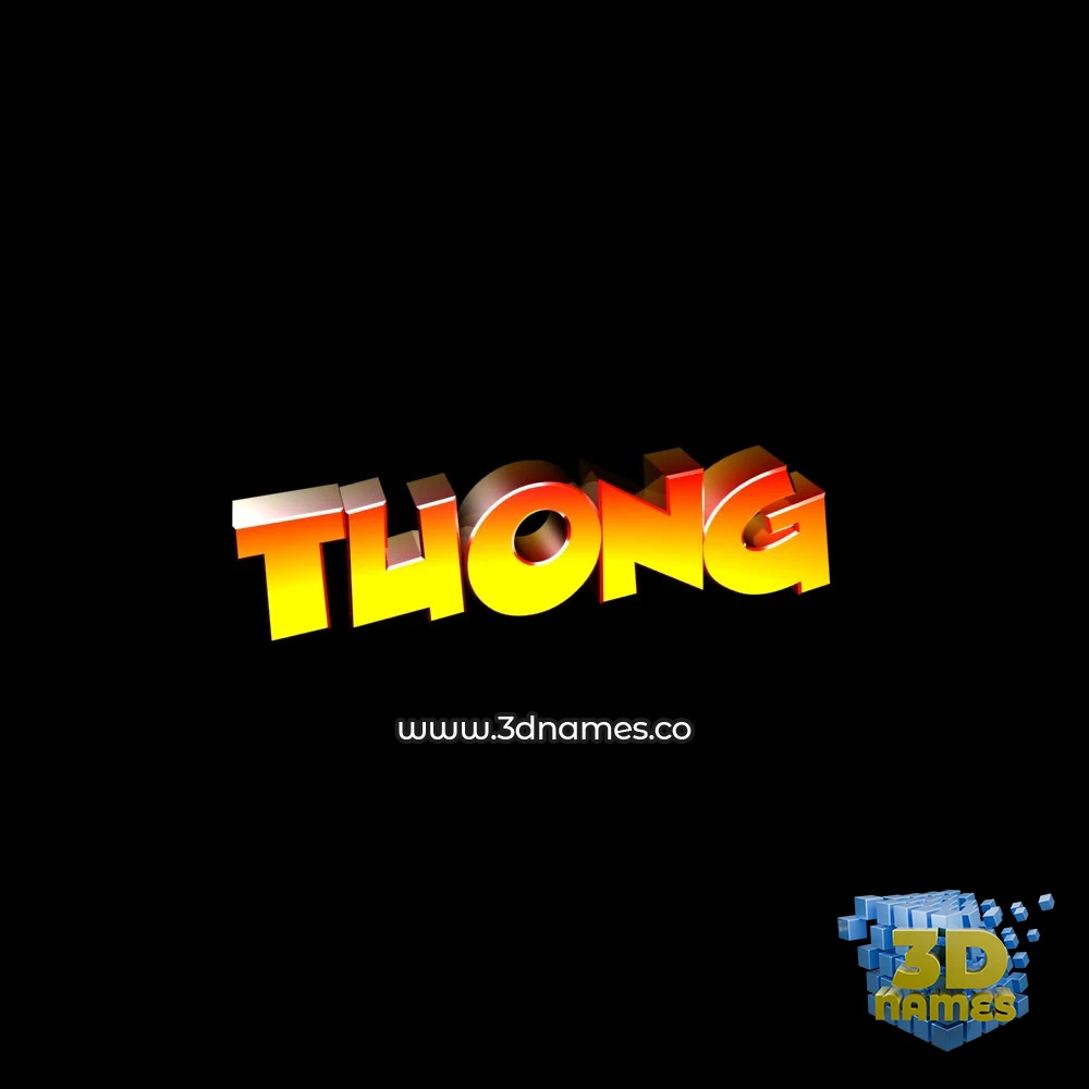 tuong in Black Background style - 3D name wallpaper