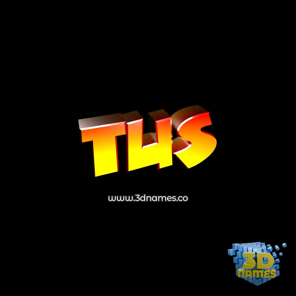 tus in Black Background style - 3D name wallpaper
