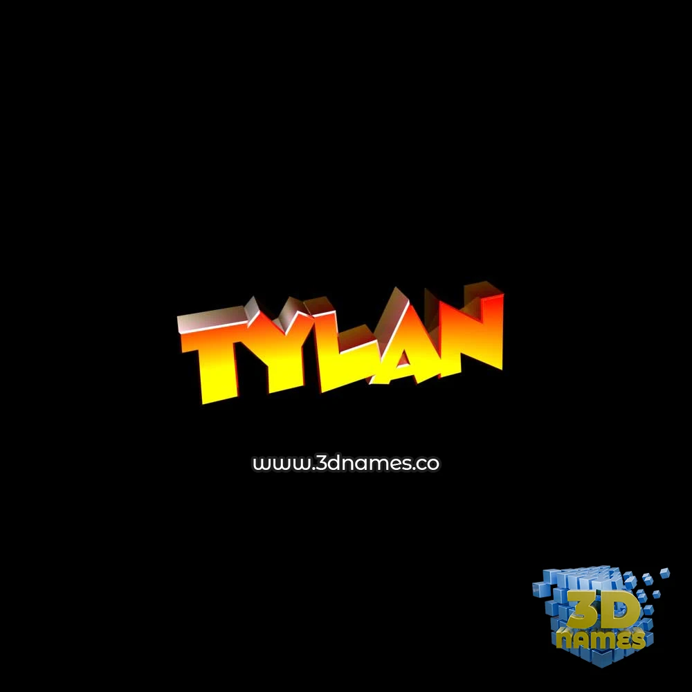 tylan in Black Background style - 3D name wallpaper