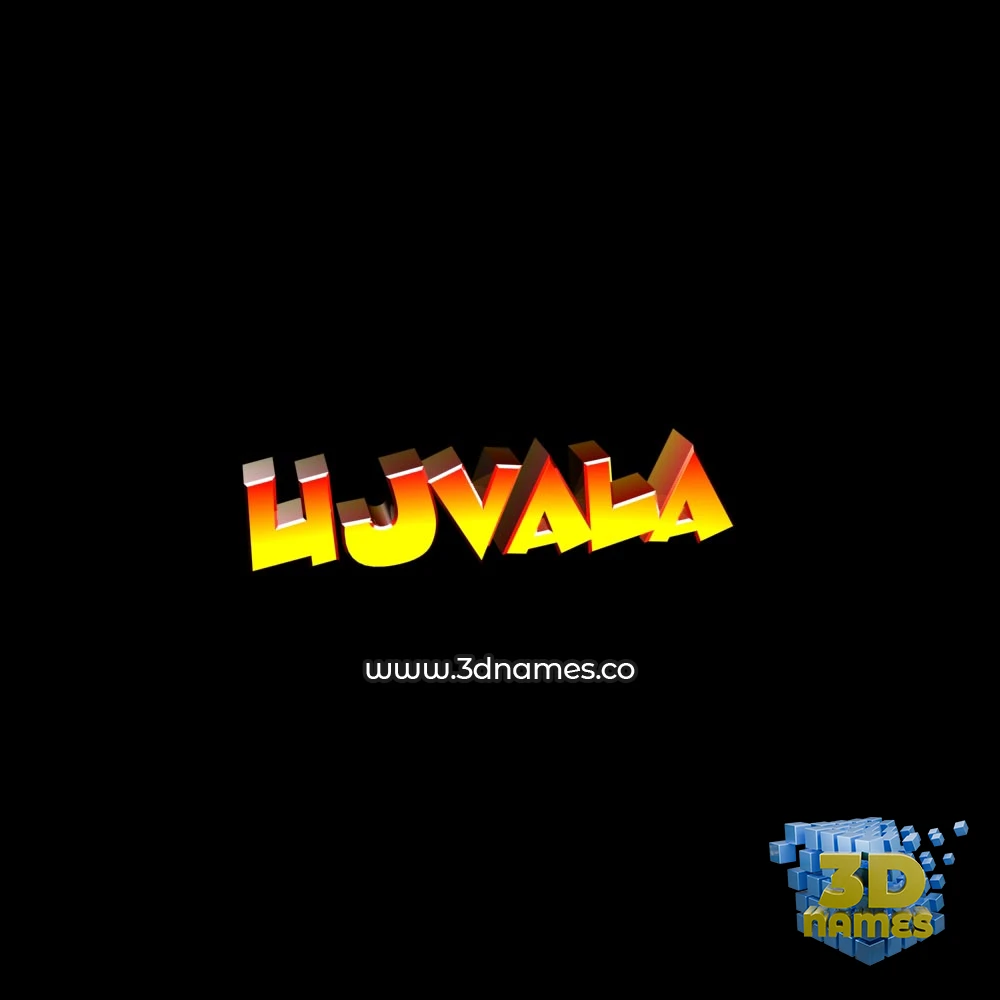 ujvala in Black Background style - 3D name wallpaper