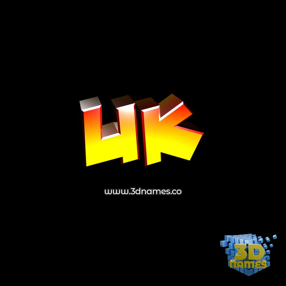 uk in Black Background style - 3D name wallpaper